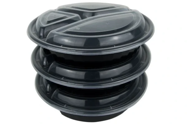 Round Microwavable Container 39oz w/ portion - Image 3