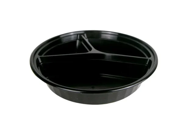 Round Microwavable Container 39oz w/ portion - Image 2